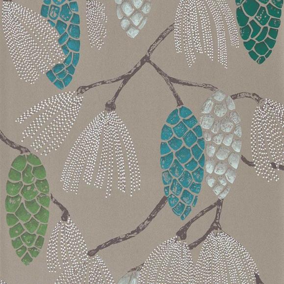 Обои Harlequin 111502 Epitome Turquoise/Pea/Gilver