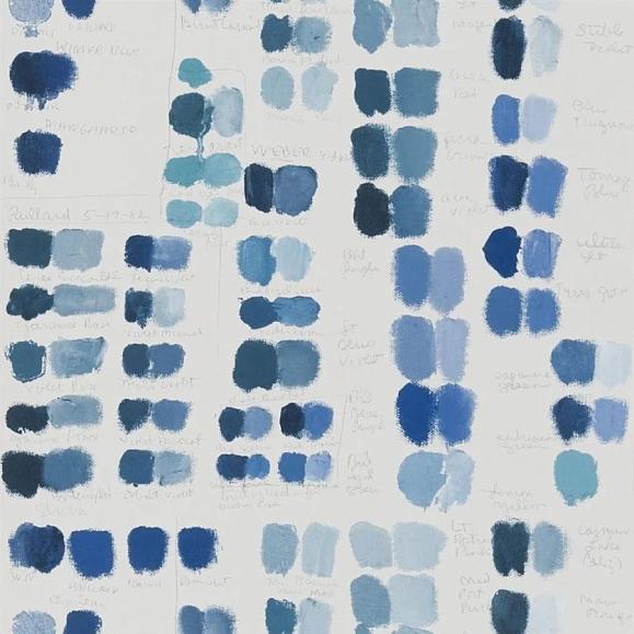 Обои John Derian PJD6020/03 Mixed Tones Indigo
