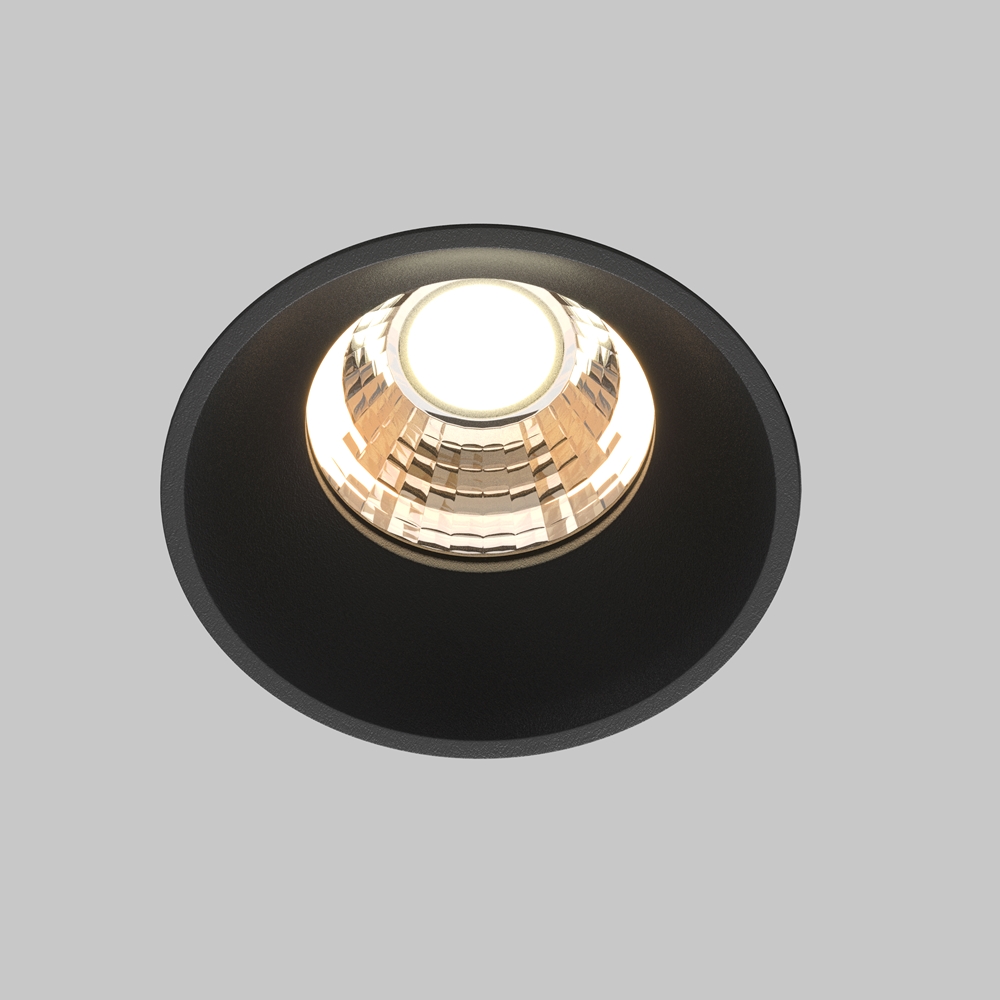Встраиваемый светильник Maytoni Technical Downlight Round DL058-7W3K-TRS-B