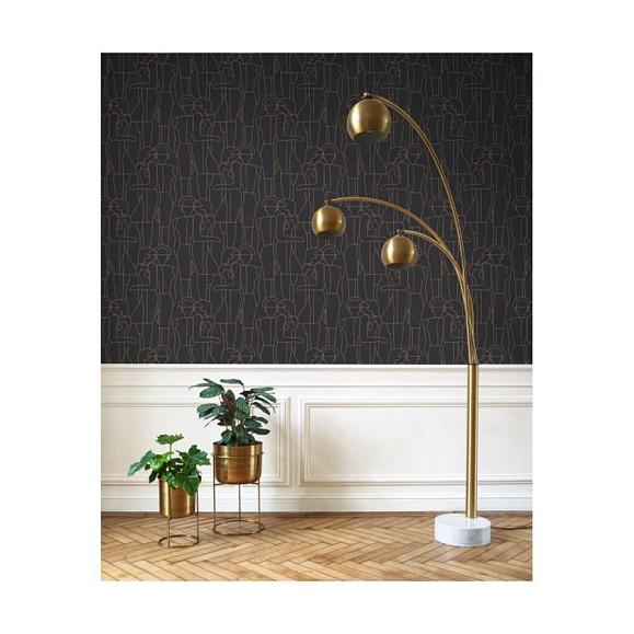 Обои Casadeco 88439909 Model Noir dore