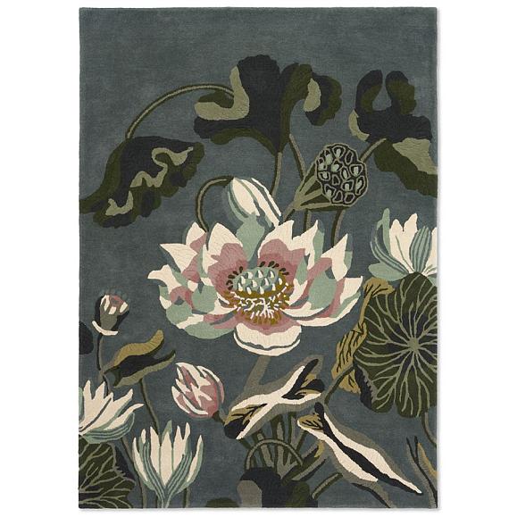 Ковер Wedgwood 38608 (120x180) Waterlily Midnight Pond 180 x 120 см
