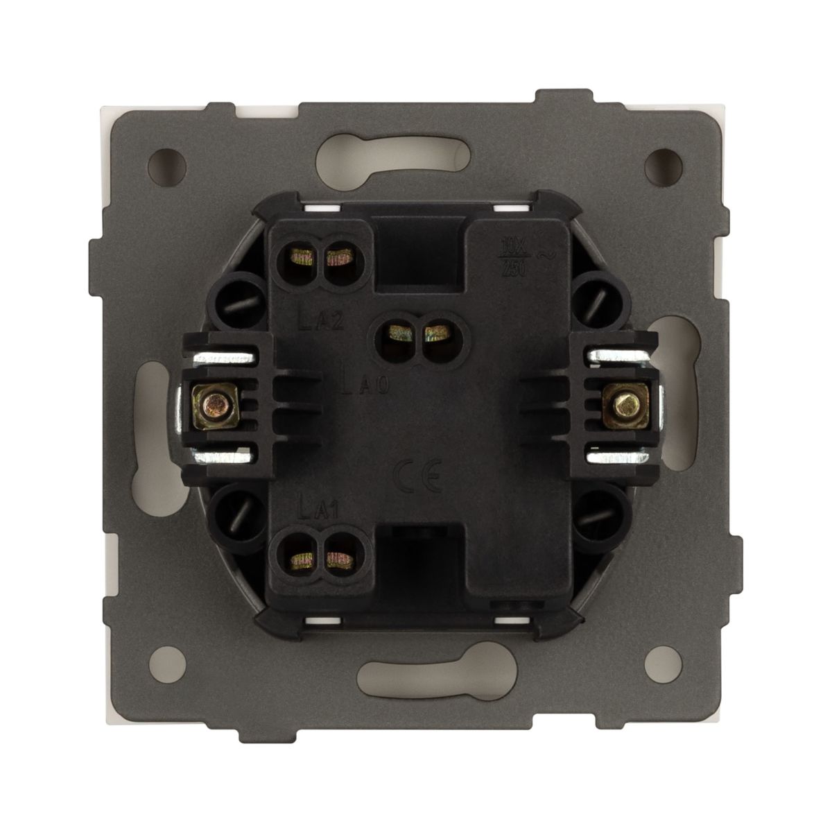 Механизм выключателя одноклавишный проходной Arlight SWT-TENDO-MKP1-PL-WH (230V, 10A) 054148