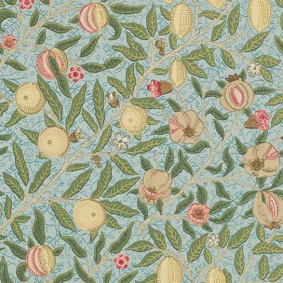Обои Morris 216819 Fruit W/P Slate/Thyme