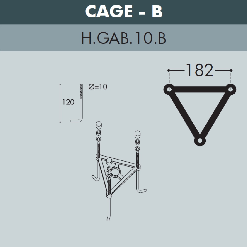 Садово-парковый светильник Fumagalli GIGI BISSO/SABA 3+1 K22.156.S31.BXE27
