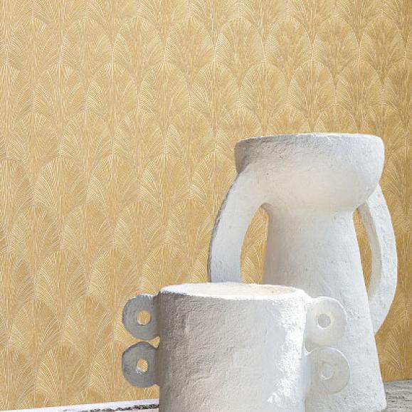 Обои Casamance 75781324 Tourmaline Blanc/doré