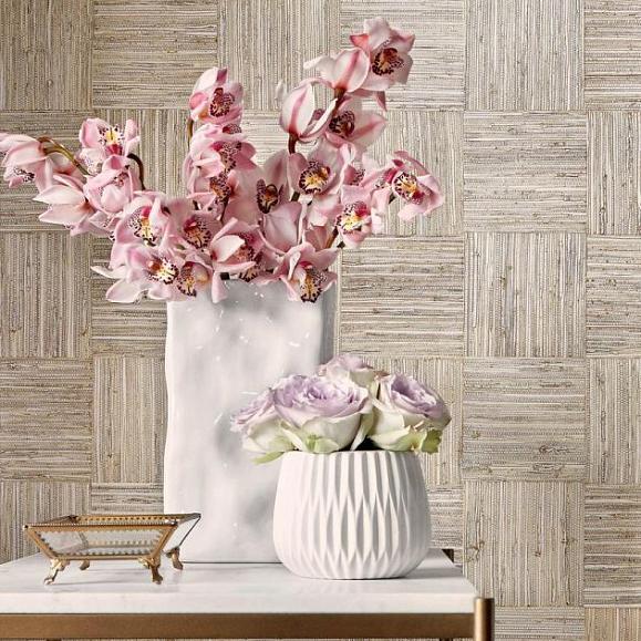 Обои Thibaut T24076 Mosaic Weave Natural