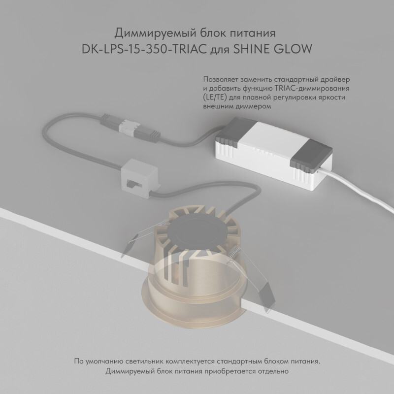 Встраиваемый светильник Denkirs Shine Glow DK2430-WH