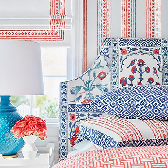Обои Thibaut T10606 New Haven Stripe Coral