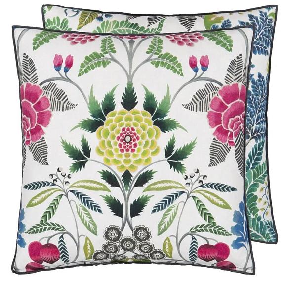 Подушка CCDG1453, Brocart Decoratif Velours, Fuchsia, Designers Guild 55 x 55см