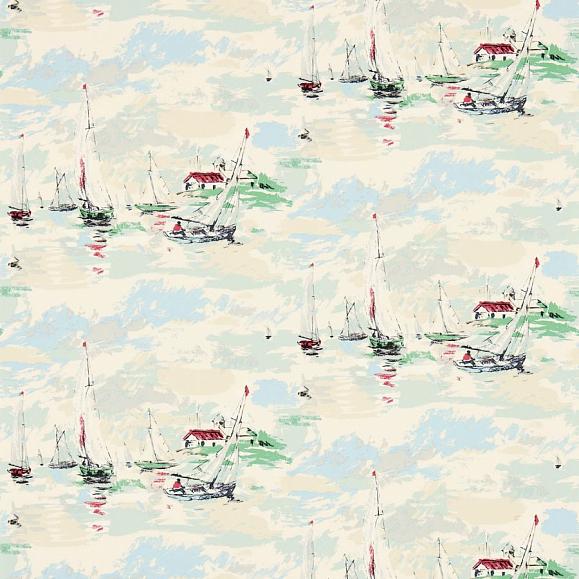 Обои Sanderson 214588 Sail Away Sea Green