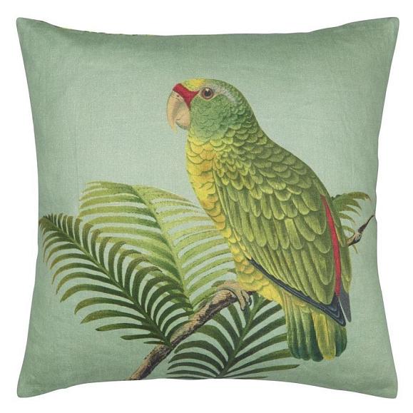 Подушка CCJD5025, Parrot and Palm, Azure, John Derian 50х50см