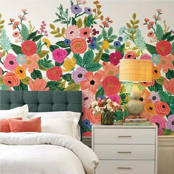 Панно York RI5190M Garden Party Mural Rose Multi