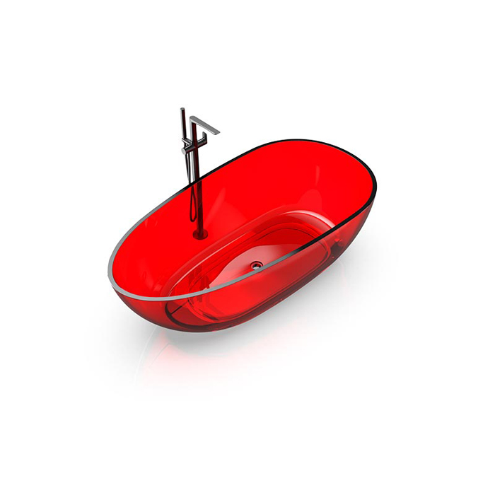 Knief EGG Shape Ванна отдельностоящая 170x85x54см., из полимерного материала, цвет: Rubin # 040