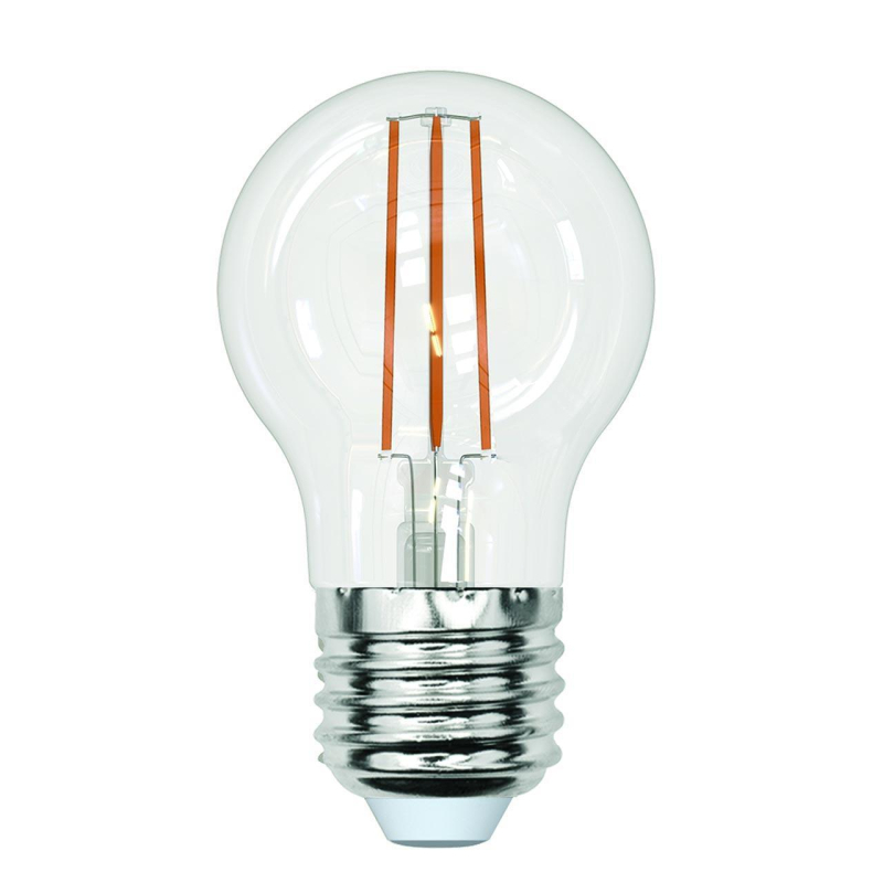 Лампа светодиодная филаментная (UL-00005908) Uniel E27 13W 4000K прозрачная LED-G45-13W/4000K/E27/CL PLS02WH