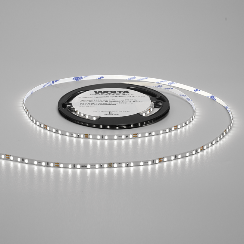 Светодиодная лента Wolta WLS2835-10W/4000/24H120-03