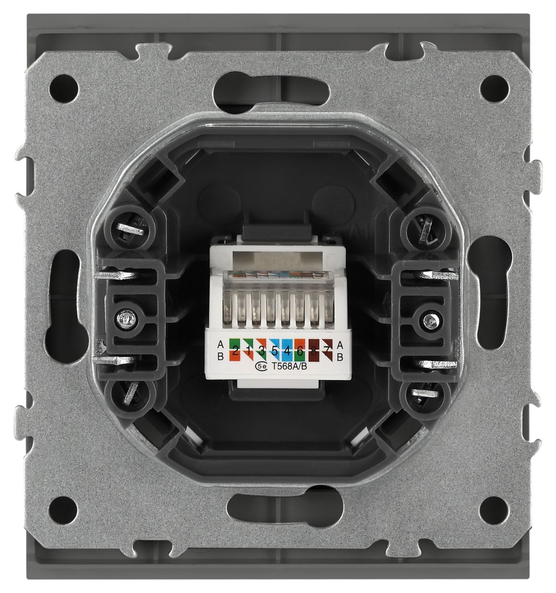 Розетка Эра Arktik 16-3107-06 информационная RJ45 графит Б0070479