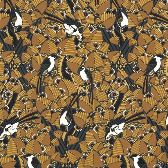 Обои Casamance 74782774 Majoliques Ambre/Anthracite