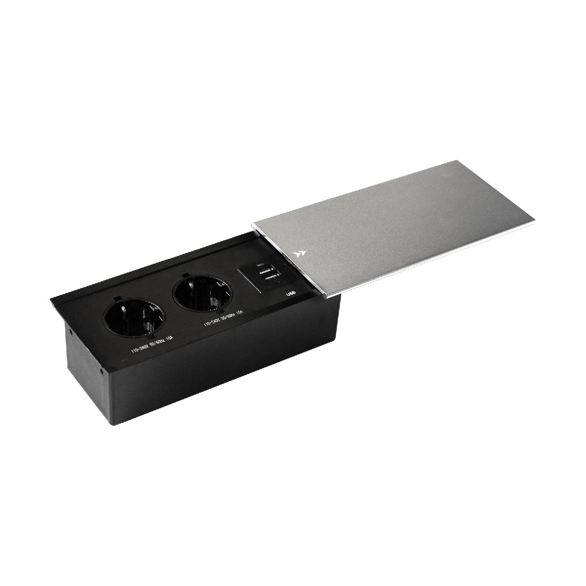 Блок розеток JX (Slide Top) (3 секции с кабелем питания Mebax 00-00002886