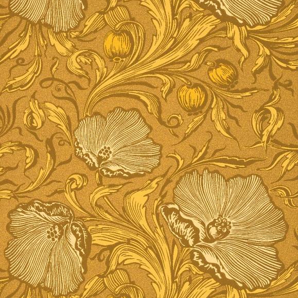 Обои Little Greene 0263PTYELLO Poppy Trail Yellow Pink