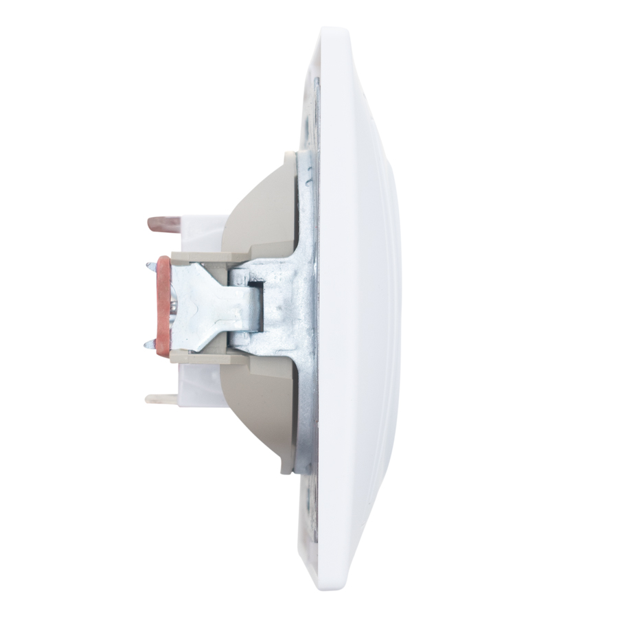 Розетка двойная компьютерная RJ45 скрытой установки IP20, белая "Дельта" General 477231