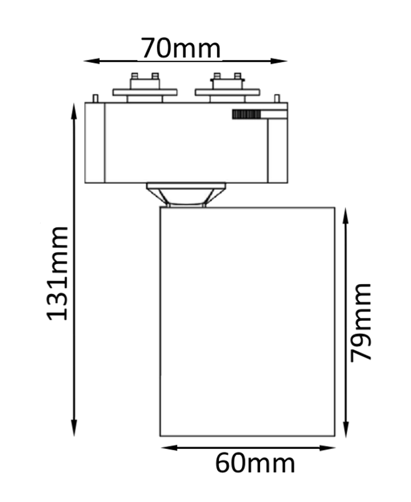 Трековый светильник Crystal Lux CLT 0.31 001 CLT 0.31 001 60 WH