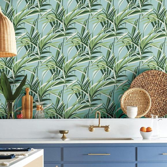 Обои York TC2603 Tropical Paradise Green/Teal
