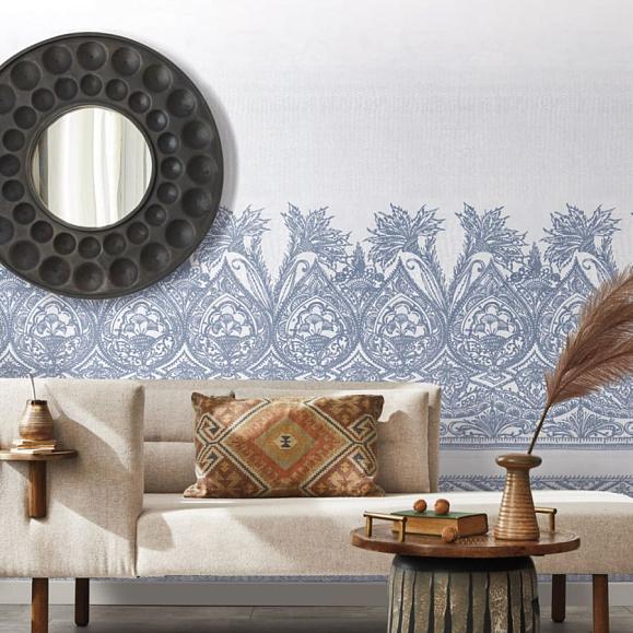 Панно York BO6741M Henna Mural Denim/White