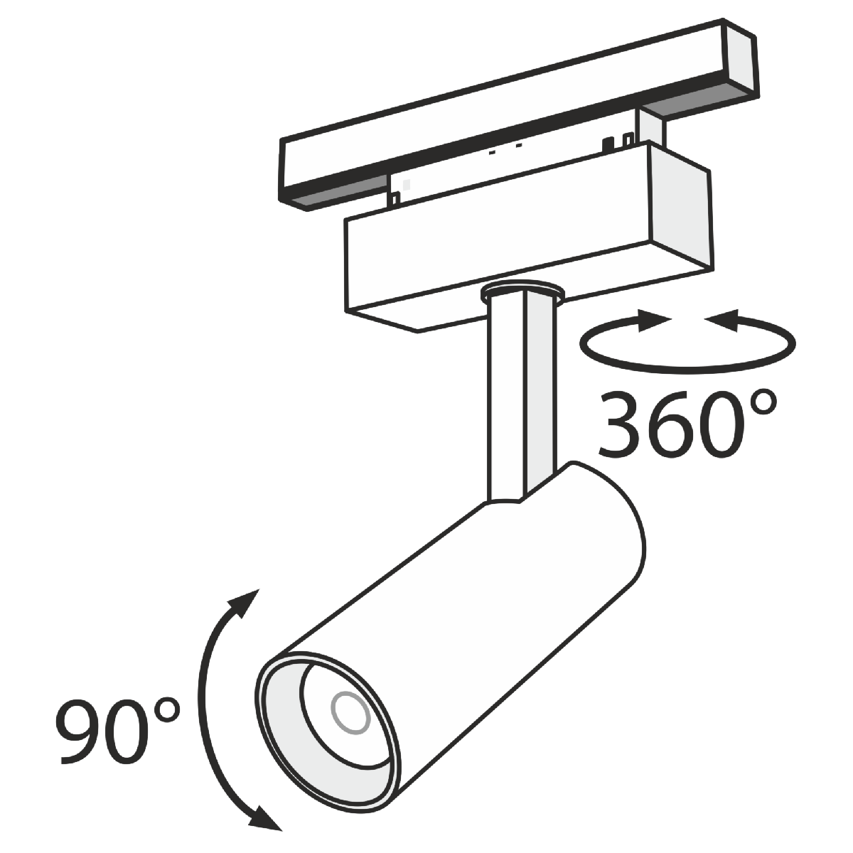 Трековый светильник Maytoni Track lamps TR019-2-10W4K-B