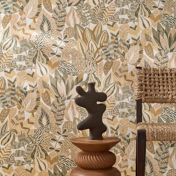 Обои Casamance 76691324 Alfabia Kaki/vanille