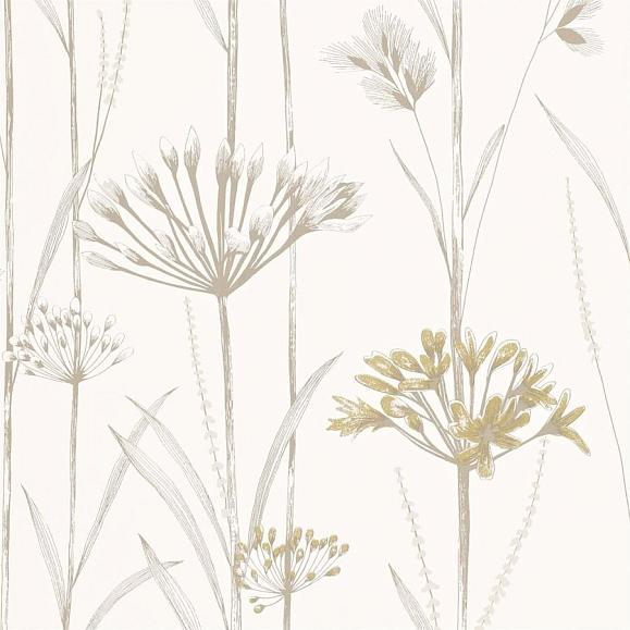 Обои Harlequin HPOW110554 Ivory And Gold Gardinum