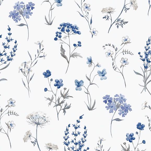 Обои Aura 1901-1 Botanical Blue