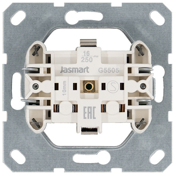 Розетка SHUKO с крышкой и защитными шторками 16A 250V 2P+T, цвет Тауп Jasmart G5505T