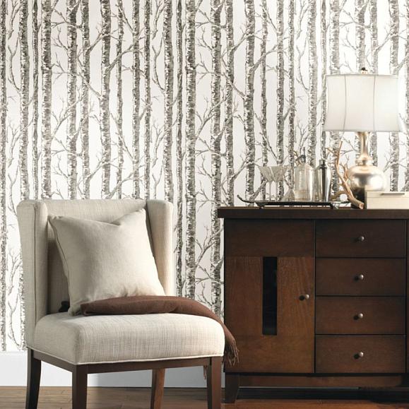 Обои York BW3901 Paper Birch Neutral