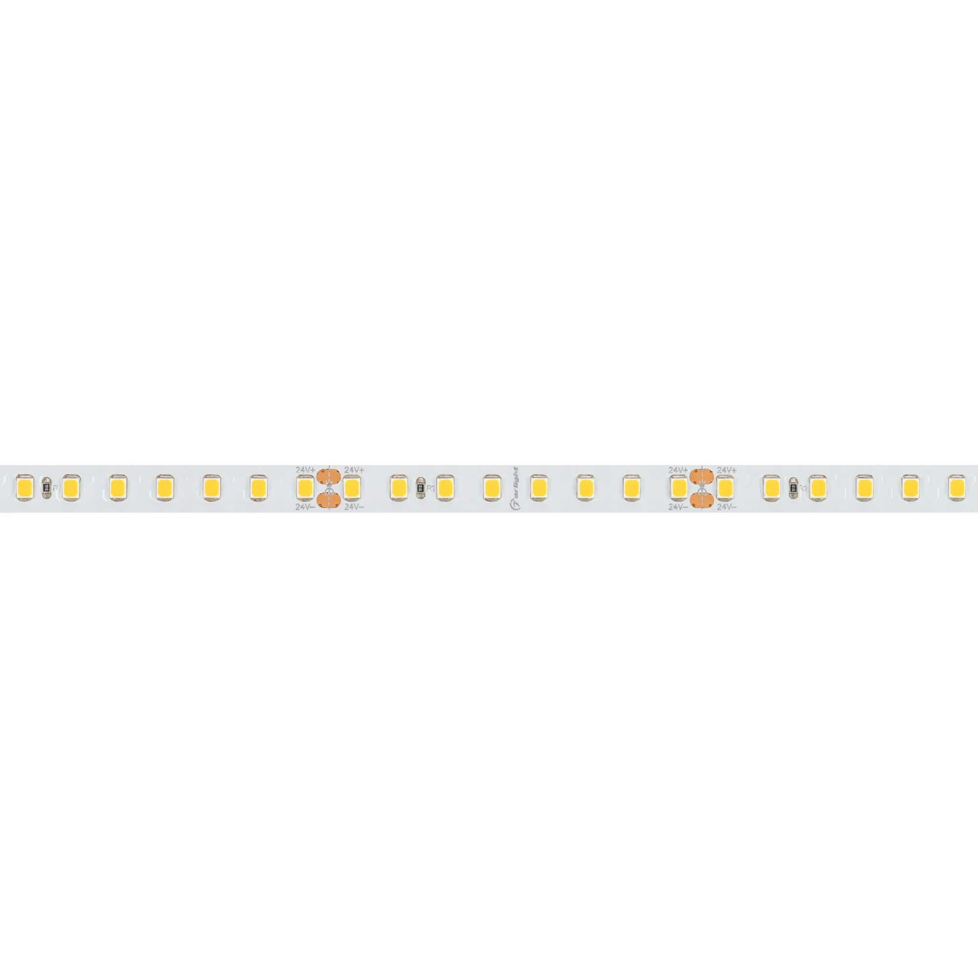 Светодиодная лента Arlight RT-A128-8mm 24V Warm3500 (9.6 W/m, IP20, 2835, 5m) 038757