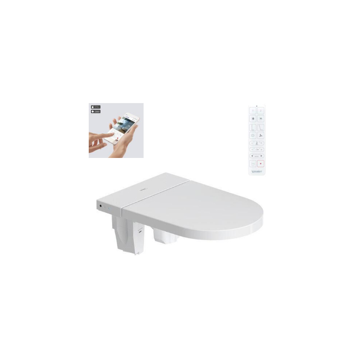 Duravit SensoWash Starck f Lite Сиденье для унитаза 37.8x57.3x21.8см., с душем, SoftClose, цвет: белый