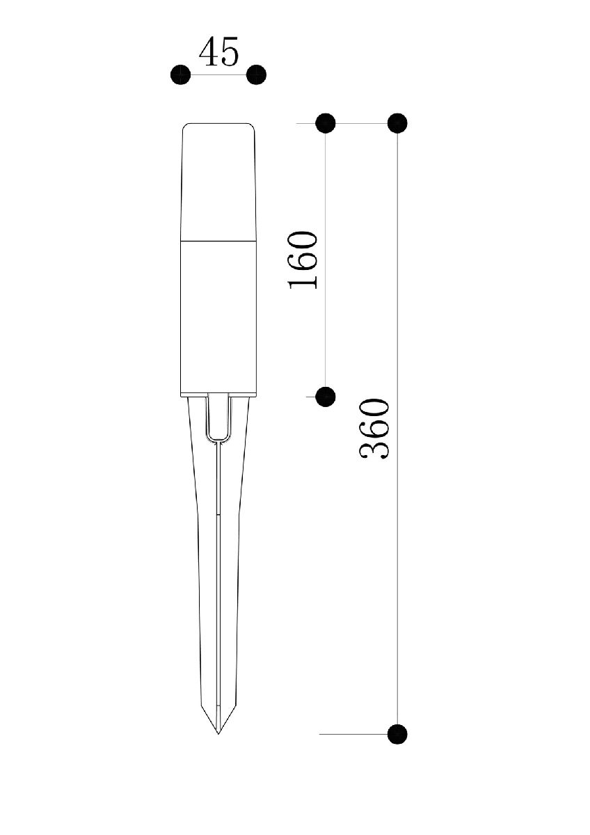 Ландшафтный светильник Maytoni Talpa O416FL-L3B3K