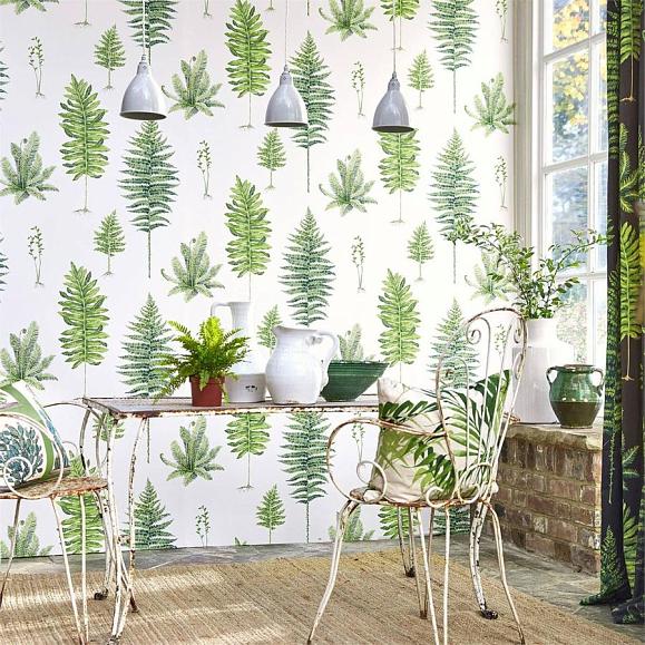 Обои Sanderson 216633 Fernery Botanical Green