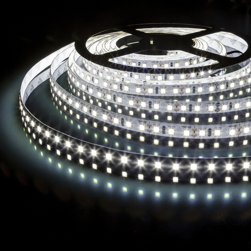 Светодиодная лента Elektrostandard 24V 9,6W 120Led 2835 IP20 холодный белый, 5м 4690389167515