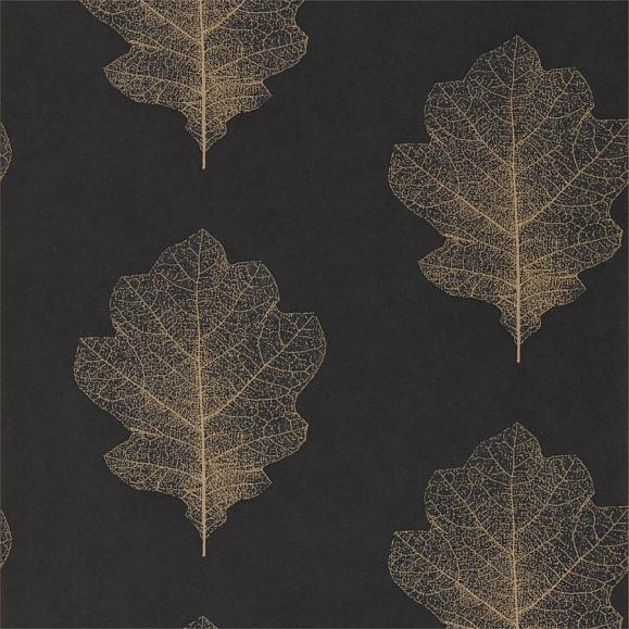Обои Sanderson 215700 Oak Filigree Charcoal/Bronze