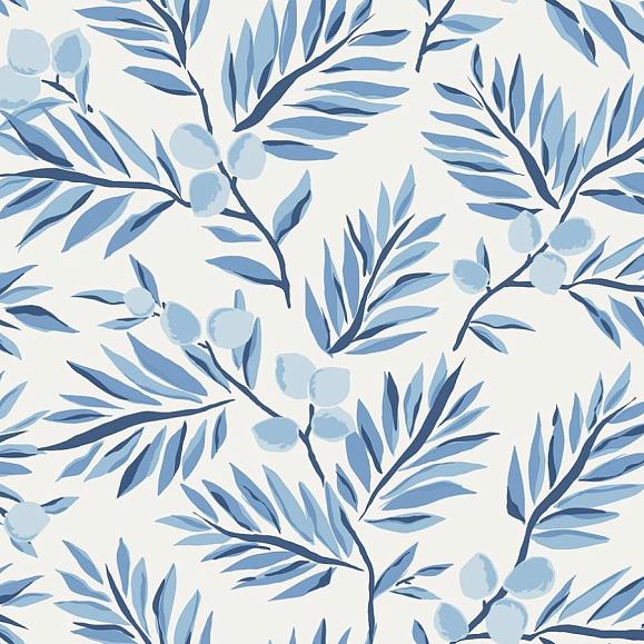 Обои Paper&Ink BL70702 Plums and Leaves Navy