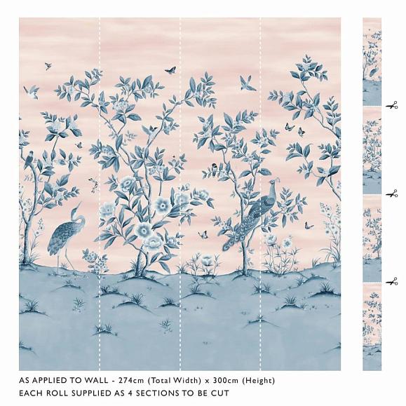 Панно Harlequin 112890 Florence Powder/ China Blue