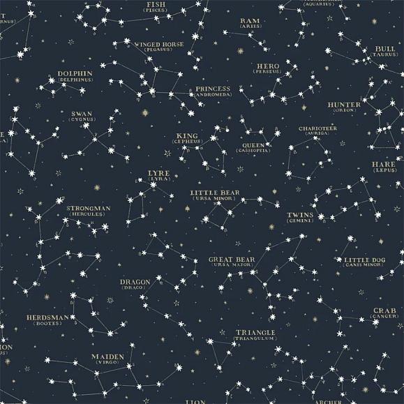 Обои Ralph Lauren PRL5041/01 Starry Sky Midnight Blue