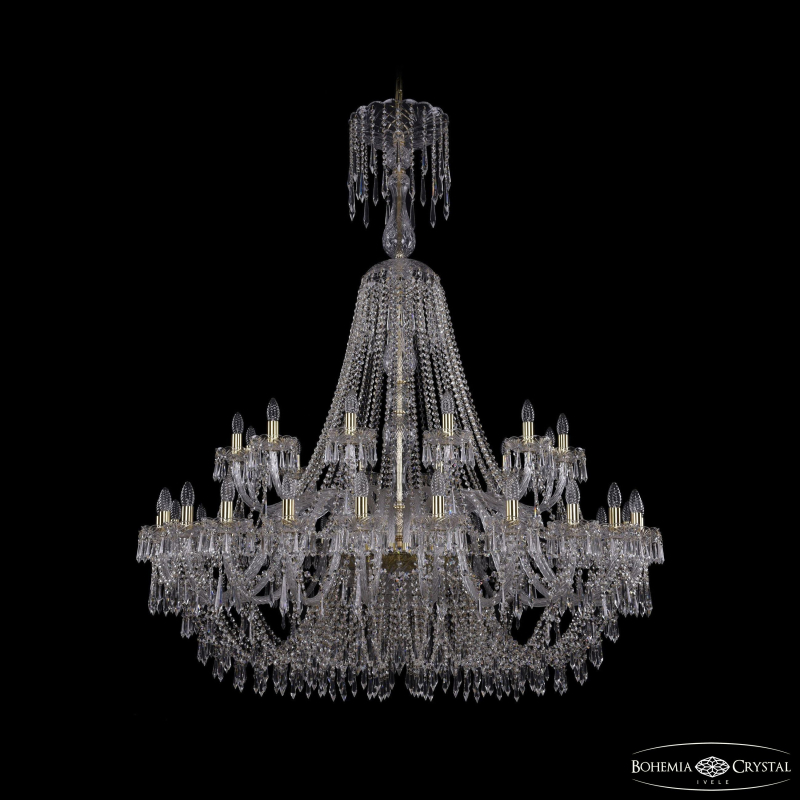Подвесная люстра Bohemia Ivele Crystal 1403/24+12/530/XL-160 G