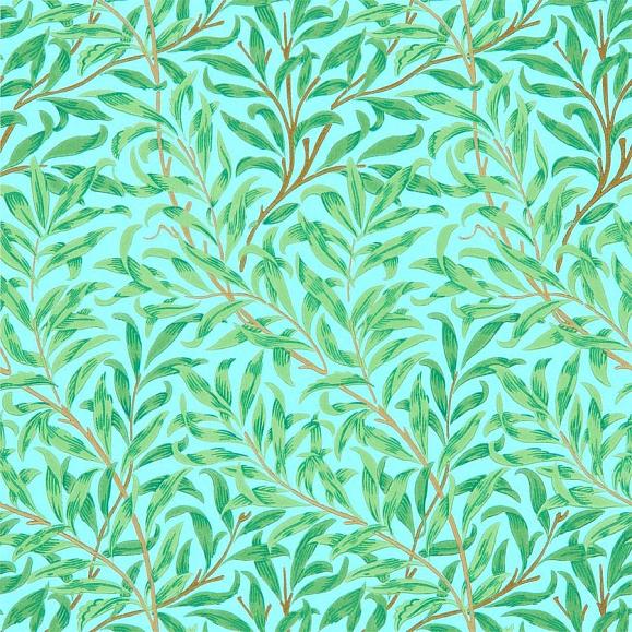 Обои Morris 216948 Willow Bough Sky/Leaf Green