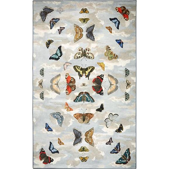 Ковер John Derian RUGJD7002 Mirrored Butterflies Sky 300 x 200 см
