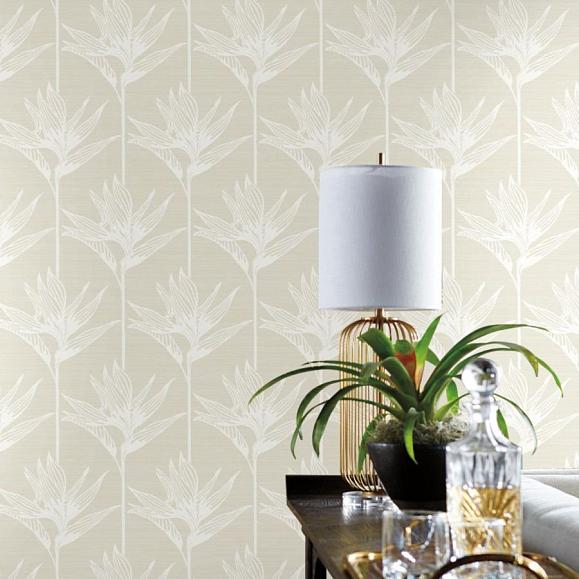 Обои York TC2672 Bird Of Paradise White