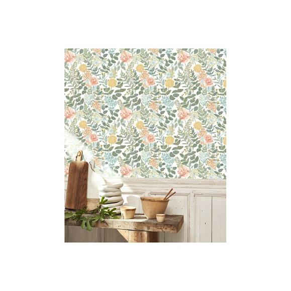 Обои Casadeco 200314242 Garden Flowers Rose / jaune