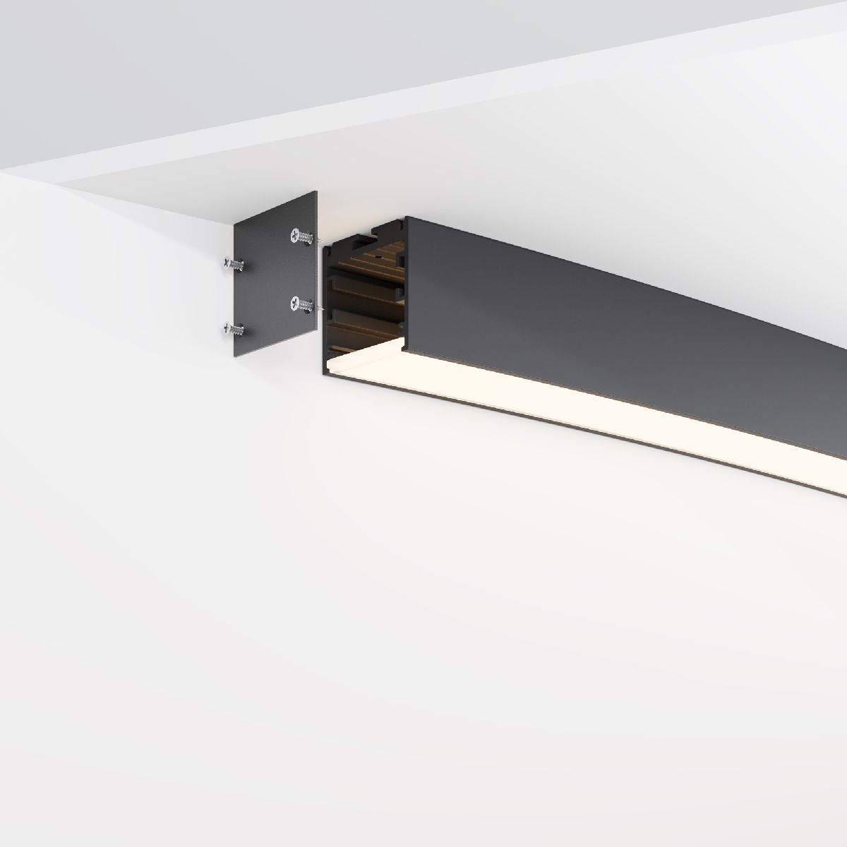 Радиусный профиль Maytoni Led strip ALM-3535R-B-D-45°-3M