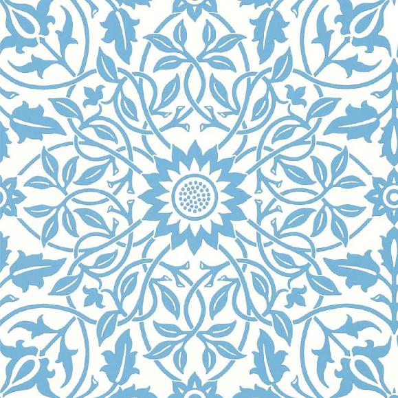 Обои Morris 217079 St James Ceiling China Blue