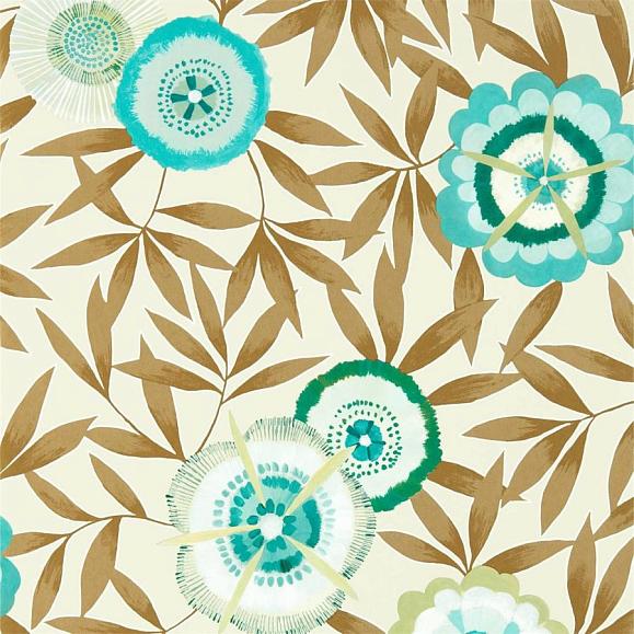 Обои Harlequin 112159 Komovi Lagoon/Gold